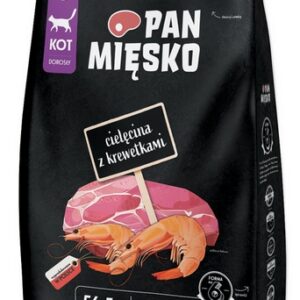 PAN MIĘSKO – KARMA SUCHA DLA KOTA – CIELĘCINA Z KREWETKAMI 1,6 kg