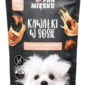 PAN MIĘSKO – KAWAŁKI W SOSIE – CIELĘCINA Z KRÓLIKIEM 150 g