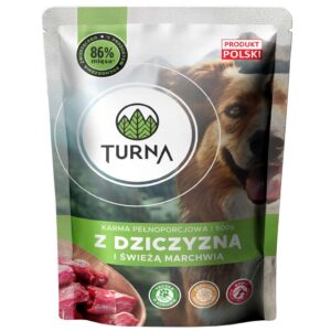 Turna - mokra karma dla psa - Z dziczyzną i marchewką 500 g